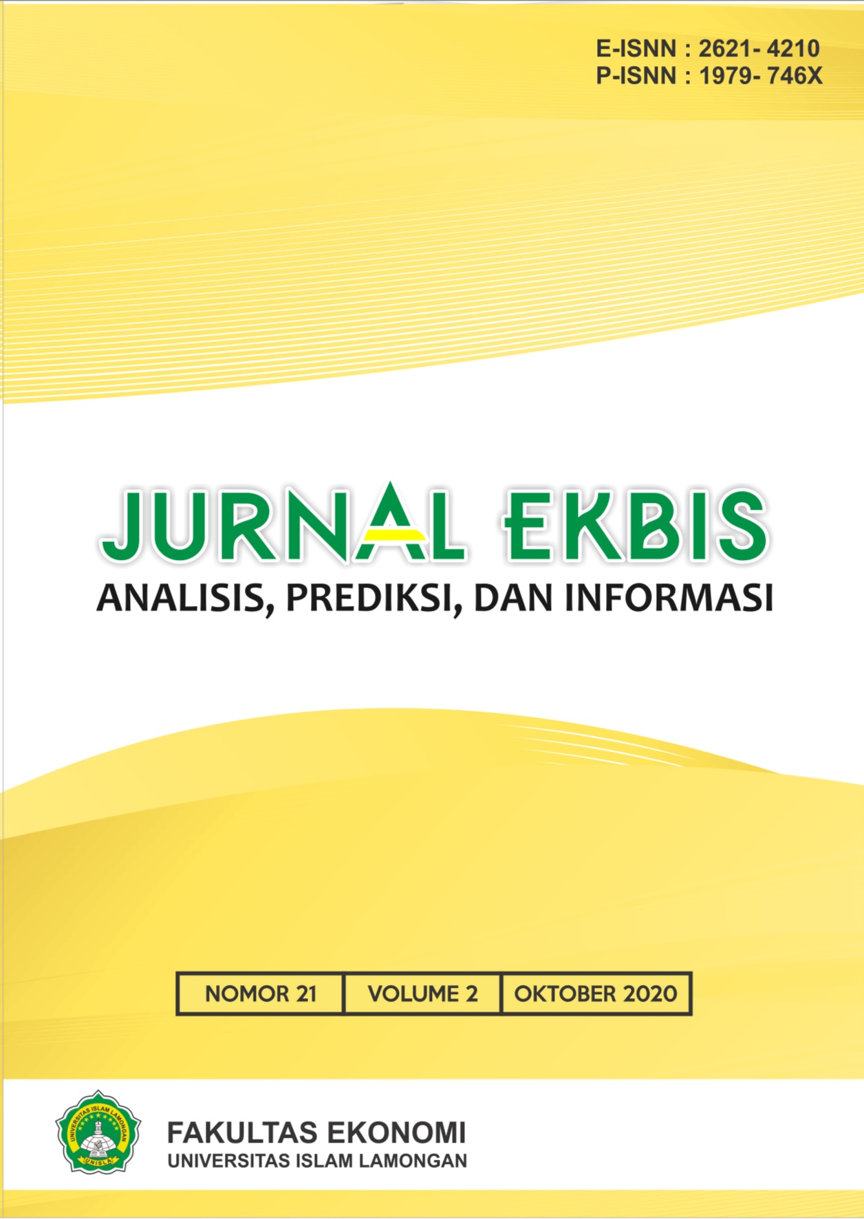 					View Vol. 21 No. 2 (2020): Jurnal Ekbis : Analisis,Prediksi dan Informasi
				